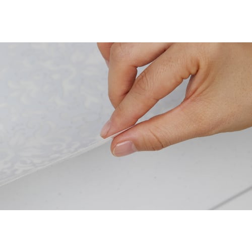 R(R) Adhesive Silicone Mat, Damask Pattern, Preventive Cleaning, Damask, 60 x 80 x 0.04 cm, Thin, Heat-Resistant up to 210C, Cuttable, Stain-Resistan