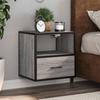 VidaXL Wall-mounted Bedside Table Sonoma Grey 40x31x39.5 Cm, Cabinet, Side Table, Bed Cabinet, Bedside Cabinet, Table 848740