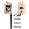 Bunny Picture Frame with Stand Wooden Decorative Tabletop Photo Postcard Display Picture Frame Gifts Home Office Table Tabletop