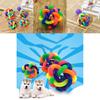 Pelota de Goma Colorida Juguete para Gato Mascota con Cascabel Pequeño para Ejercicio Interactivo Divertido