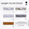 1PC 1m/39.37inch Decorative Soft Line Baseboard Ceiling Trim Line Background Wall Molding Line 3D Wall Sticker Home Decor