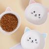 Cartoon Cute Ceramic Dog Cat Food Bowl, High Foot, Overturn Proof, Large Caliber,  Neck Protection, Creative Pet Bowl, 1Pc