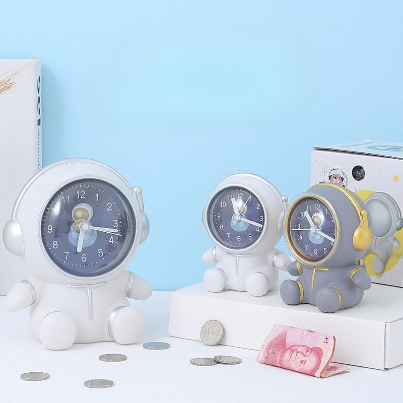 Kreative Astronauten-Uhr Sparschwein Einzahlbar und abhebbar Kinder Stoßfest Astronaut Abschluss Geburtstag Geschenk