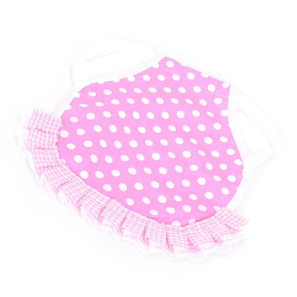 Hühnersattel Hennen-Schürze Federfixierer Flügel-Rückenschutz Hennen-Schürze mit elastischen Bändern Pinke Punkte