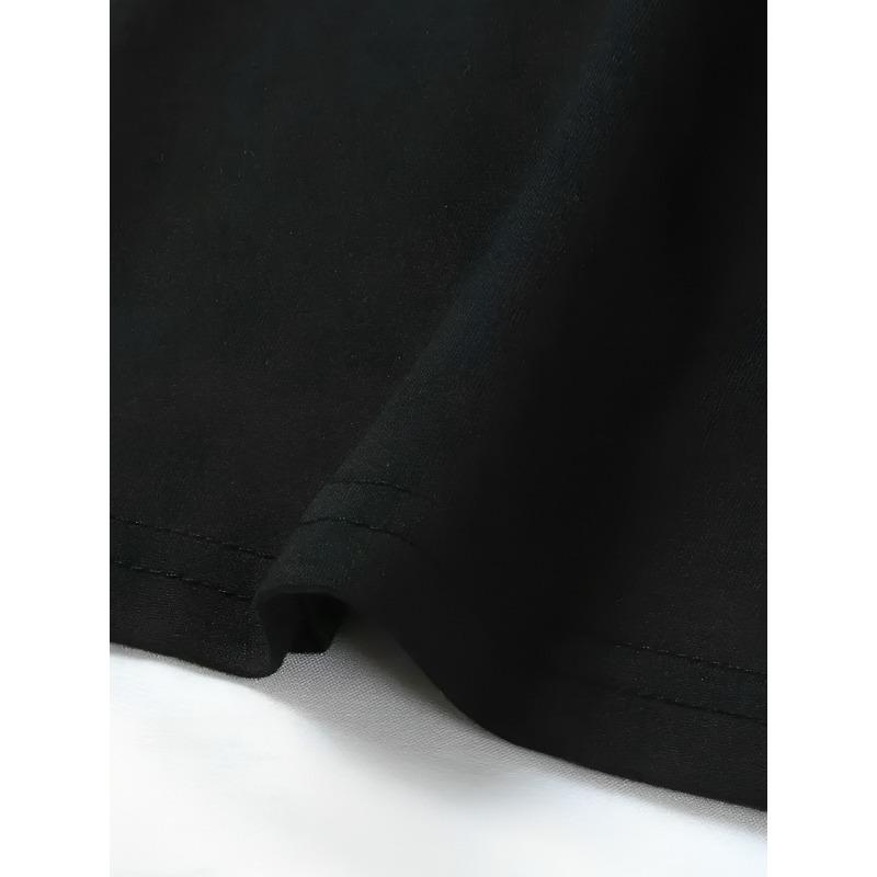 Damen Katzenpfotenabdruck T-Shirt Rundhals Kurzarm Locker Lässig Sommer Oberteil