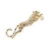 Retro Gold Leopard Brooch: Trendy, Long, Exaggerated Pin for Men & Women's Clothing Accessories