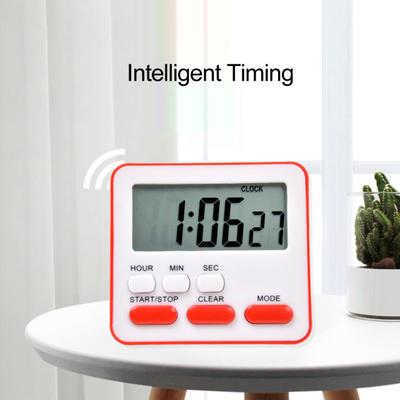 Temporizador de cozinha para cozinhar atração magnética no forno de geladeira Temporizador digital multifuncional com grande exibição Relógio de contagem regressiva Gerenciador de tempo do aluno