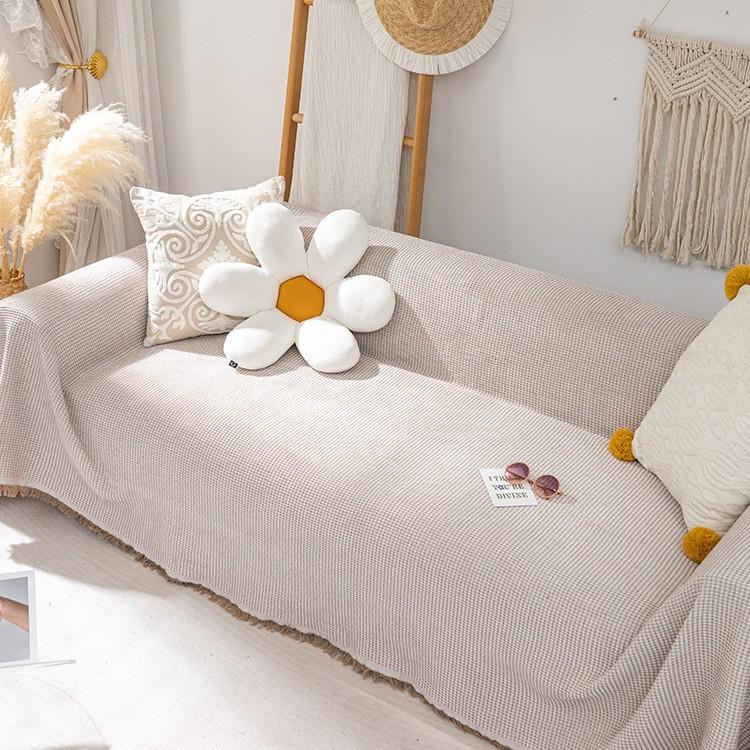 Knitted Universal Sofa Towel Nordic Ins Wind Cover Cloth Full Cover Sofa Cushion Cover Cover Blanket Single Three People All Seasons