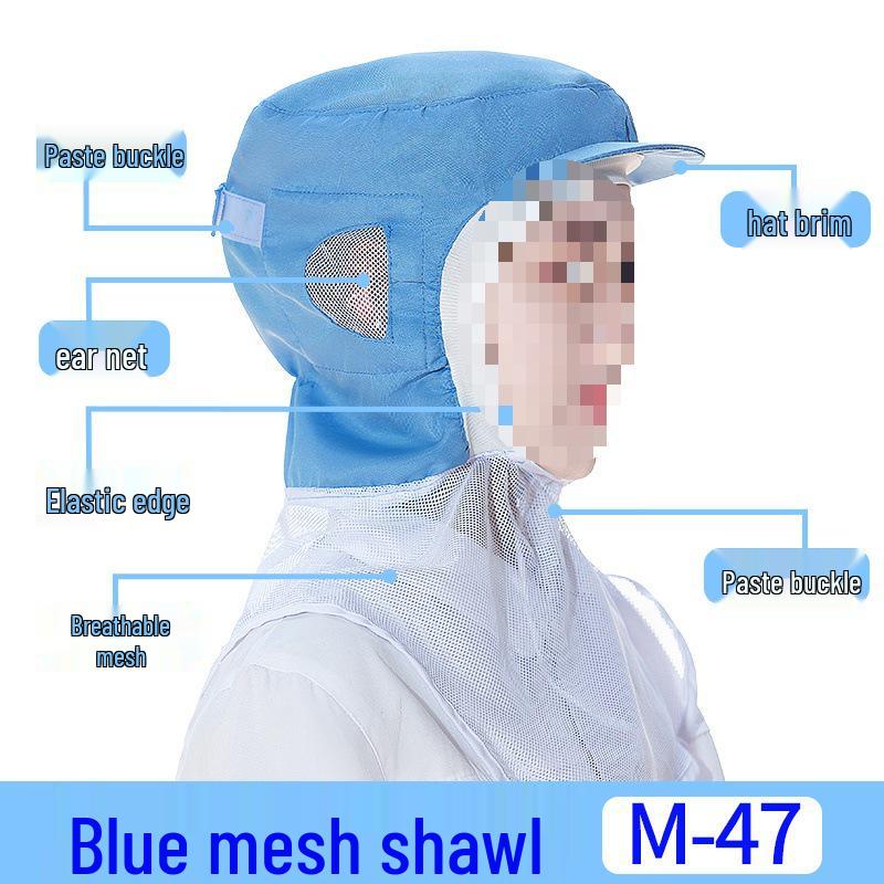 Andningsbar Dammfri VerkstadsVisirKeps & Huv för Industriellt Skydd