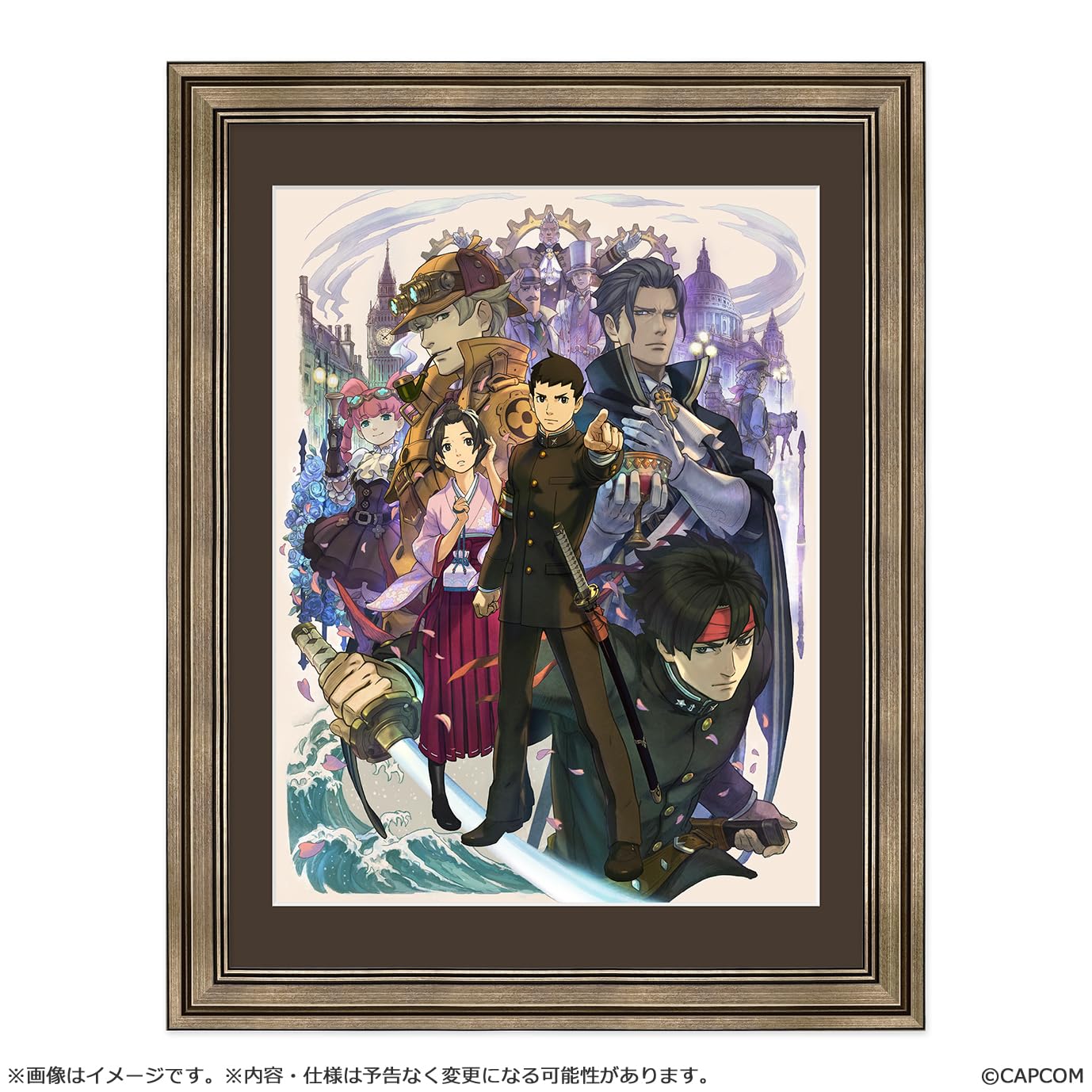 

Capcom Great Ace Attorney - The Adventures of Ryunosuke Naruhodo - Main Visual Framed Character Fine Graph Approx. H497 x W390 x D21mm Paper