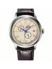 The Men's Mechanical Watch Has a Sub-dial With Date and Day Display. The Dial Is Cream-colored. RA-AK0702Y10B