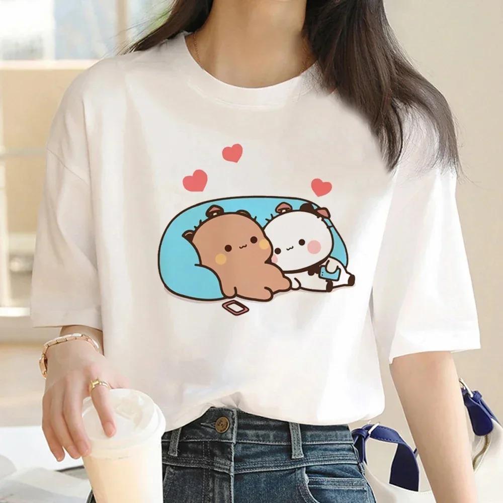 Bubu Dudu Tshirt FeUnisex Designer Anime Cute Girl Pattern Fun Harajuku Tshirt Summer Cotton Casual Breathable Loose Top