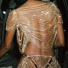 Fashion Luxury Rhinestone Body Chain Sexy Bikini Multilayer Breast Chain Prom Dress Jewelry Women