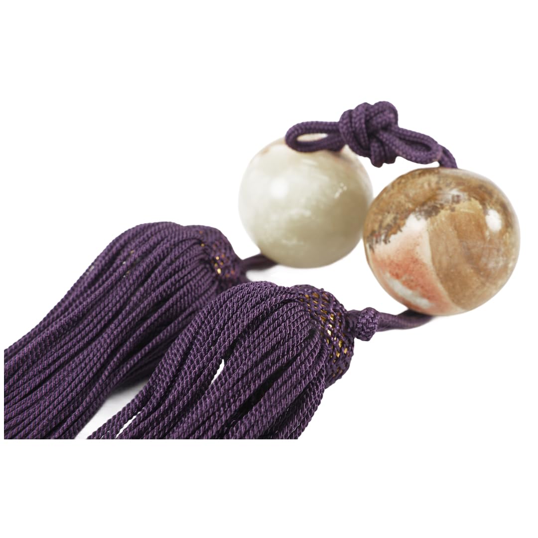 Wind Hanging Decorative Choice of Tassel Color Wa-Yuraku Chime, Scroll, Scroll, Accessory, High-Quality Onyx, (Purple)