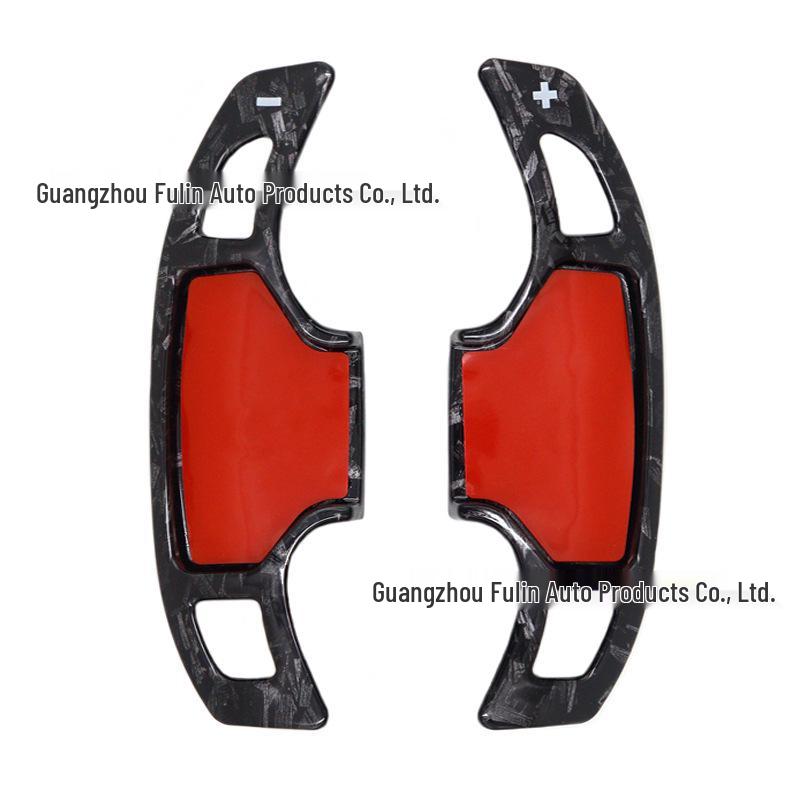 ABS Carbon Fiber Textured Shift Paddle Extensions for 2024-2025 Ford Mustang Steering Wheel