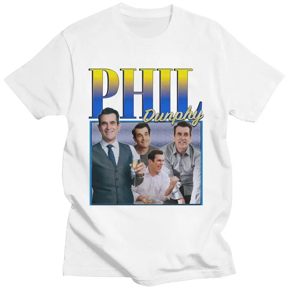Phil Dunphy TV Show T Shirt Women Harajuku Interesting Graphics Short Sleeve Unisex Tee Tops Cotton Plus Size Casual Streetwear