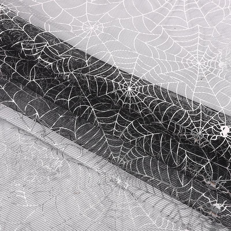 

Purple Spider Web Organza Fabric for Halloween Decorations & Costumes