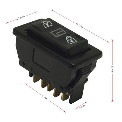 Διακόπτης Παραθύρου Αυτοκινήτου Μονός 12V/24V 20A 5-Pin Διακόπτης Ηλεκτρικού Παραθύρου Αυτοκινήτου Φωτιζόμενος