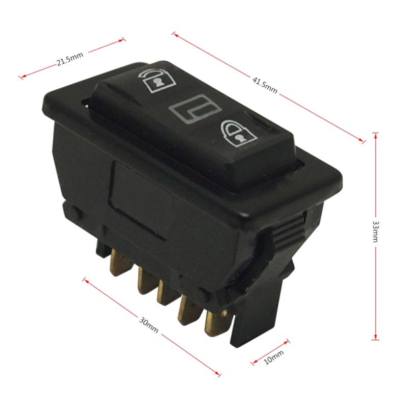

Car Window Regulator Single Switch 12V/24V 20A 5PIN Car Power Window Switch Illumination