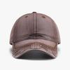 New American Washed Old Baseball Hat For Men And Women, Wide Brim, Big Face, Small Peaked Cap For Men And Women, Versatile Trend