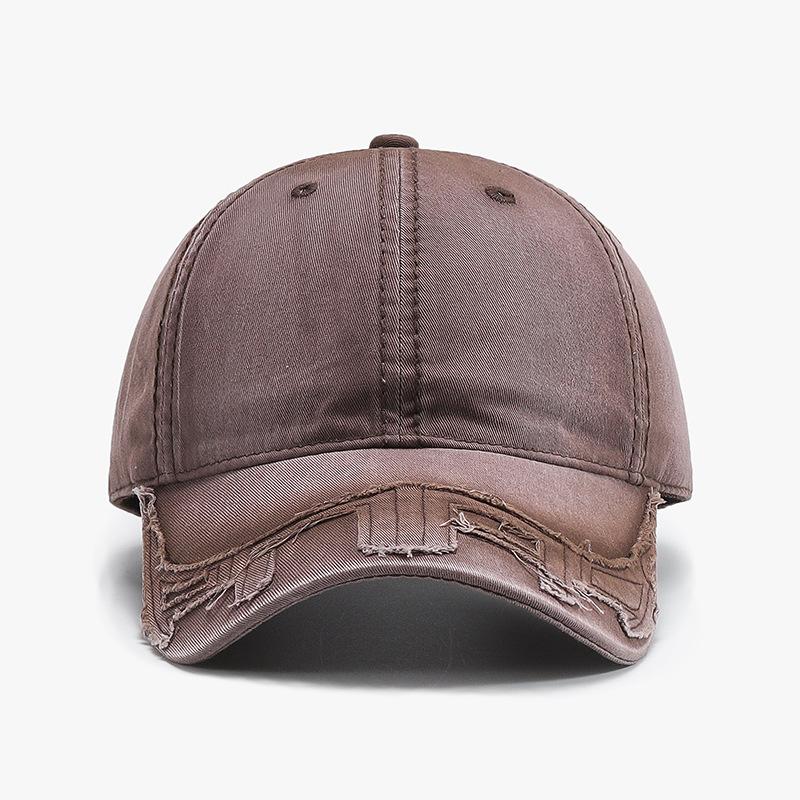 New American Washed Old Baseball Hat For Men And Women, Wide Brim, Big Face, Small Peaked Cap For Men And Women, Versatile Trend