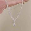 Pearl collarbone chain Women's versatile temperament Fashion niche necklace Neck chain Accessories