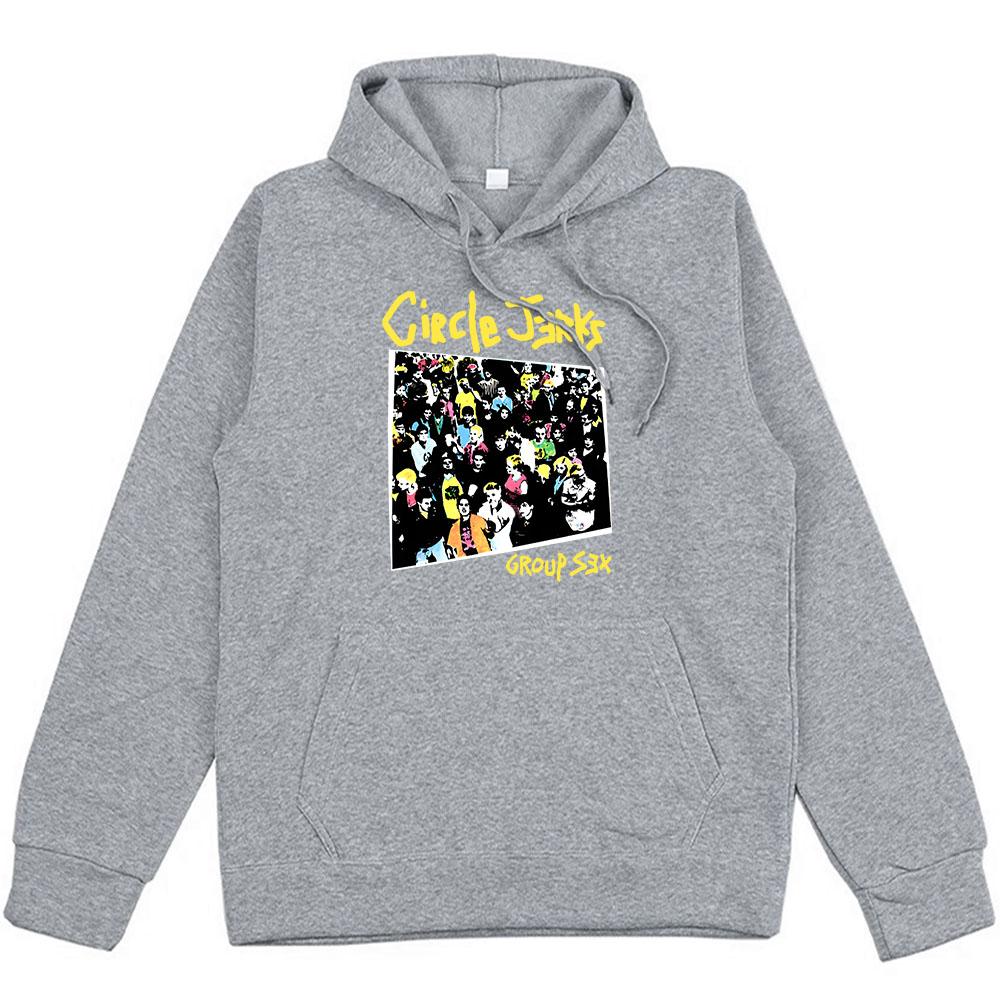 Heavy Mental Fashion Graphic Hoodies Circle Jerks Punk Rock Band Sweatshirts Winter Long Sleeve Hooded Mens Clothes