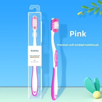 Einzeln verpackte Zahnbürste mit weichen Borsten für die Mundreinigung von Erwachsenen
