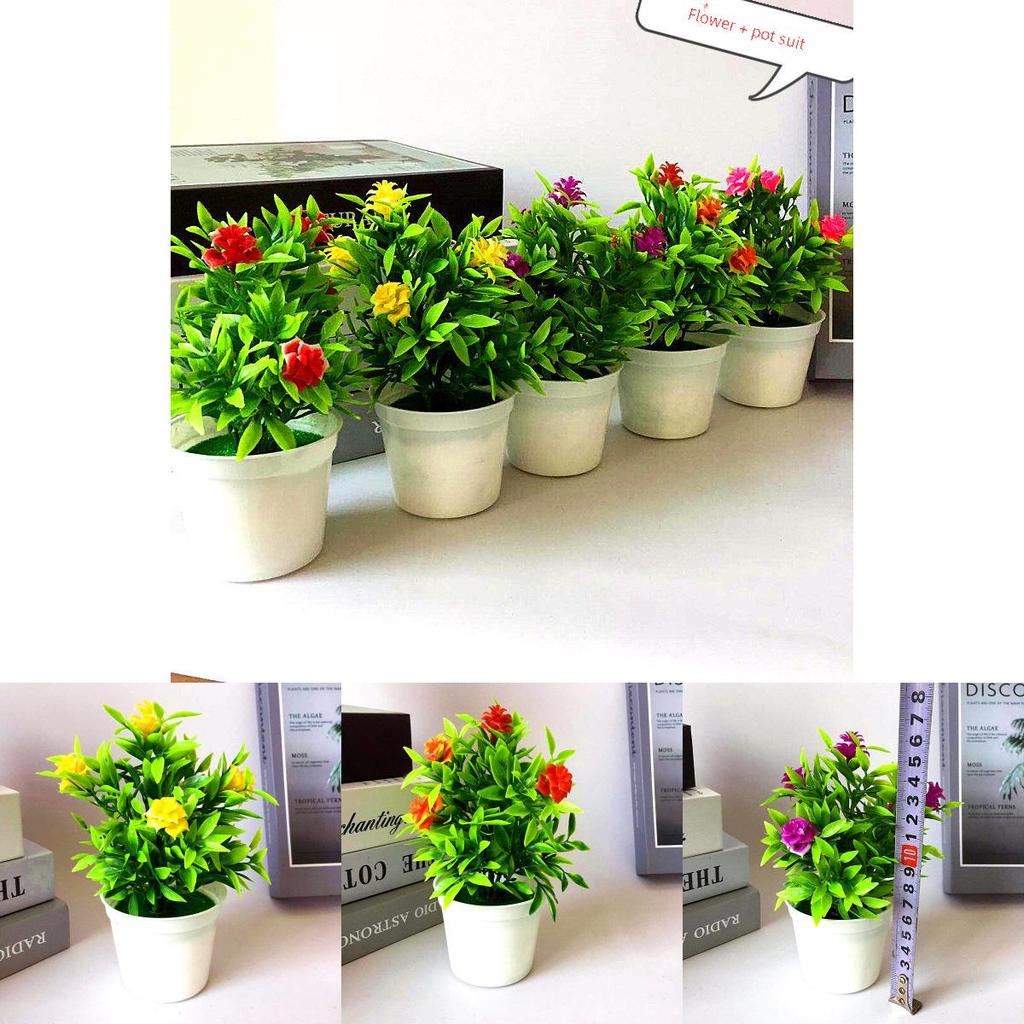 Künstliche Rose Kleine Topfpflanze Mit Spritzgussmaterial Für Geschenk Heimdeko