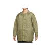 Nike Solid Color Outdoor Sports Mid-Length Hooded Casual Long Sleeve Cotton Jacket Men Jackets Khaki DQ4283-382