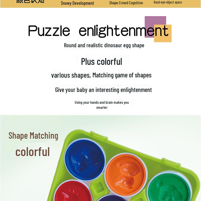 Cross-Border Baby Smart Egg Puzzle: Dinosaur Shape & Color Matching Educational Toy