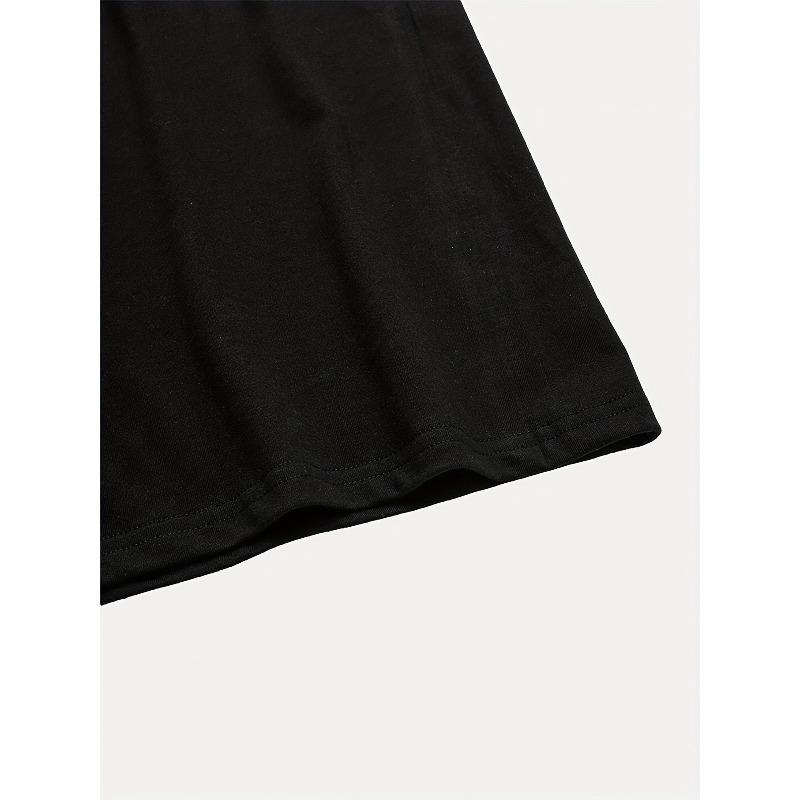 European Size Cow Head Print T-Shirt, Short Sleeve Crew Neck Casual Top For Summer & Spring, Women's Clothing