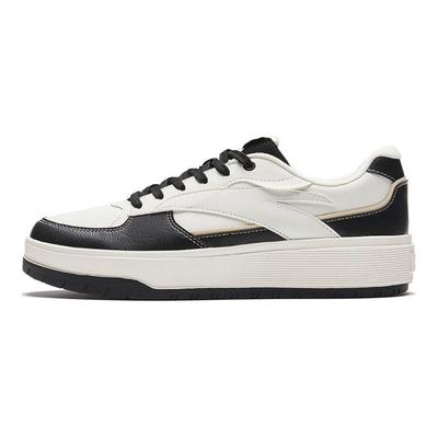 Non-Slip Wear-Resistant Low-Top Skate Shoes Men Sneakers Ivory-White Black 912348013-1