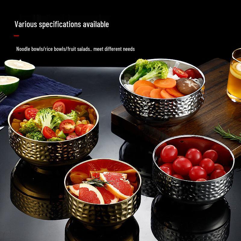 ZISIZ Stainless Steel Double-Layer Insulated Bowl