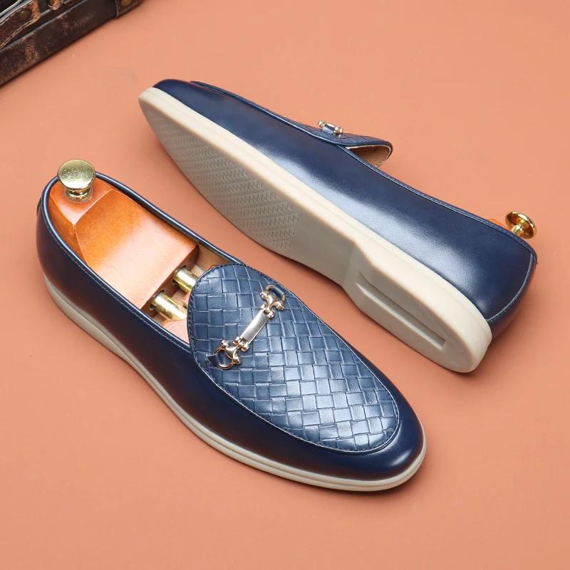 Fashion Men's Casual Shoes Suede Leather Men Classic Loafers Moccasins Mens Party Wedding Shoe Light Comfortable Driving Flats