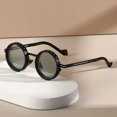 Round Adjustable Sunglasses 9 Level Dimming Outdoor Eyewear Fashion Fishing Sunglasses  Men Women