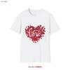Love Heart T Shirt Cute Valentines Day Softstyle Vintage Homme Designer Clothes Top For Everyday Wear Breathable