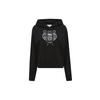 Classic Tiger Head Sweatshirts Women's Black Hooded Moderate Heavyweight FB52SW7824XG-99