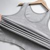 Herren Weste Rundhalsausschnitt Ärmellos Slim Fit Tank Tops Einfarbig Schnelltrocknendes T-Shirt Outdoor Street Wear