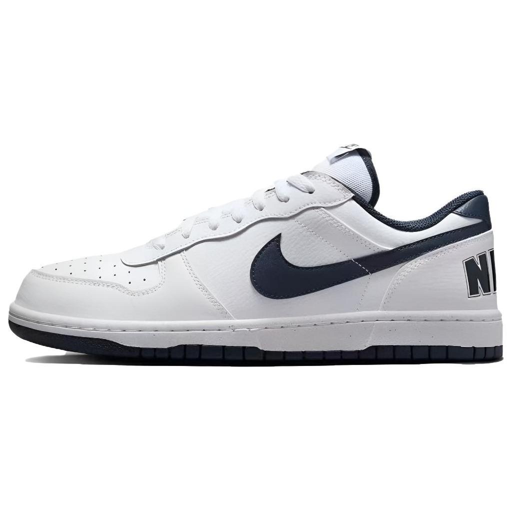 Nike Big Blue Island Shimmer Leather Low top Skateboard Shoes Unisex Blue 355152-140(Team1155-)
