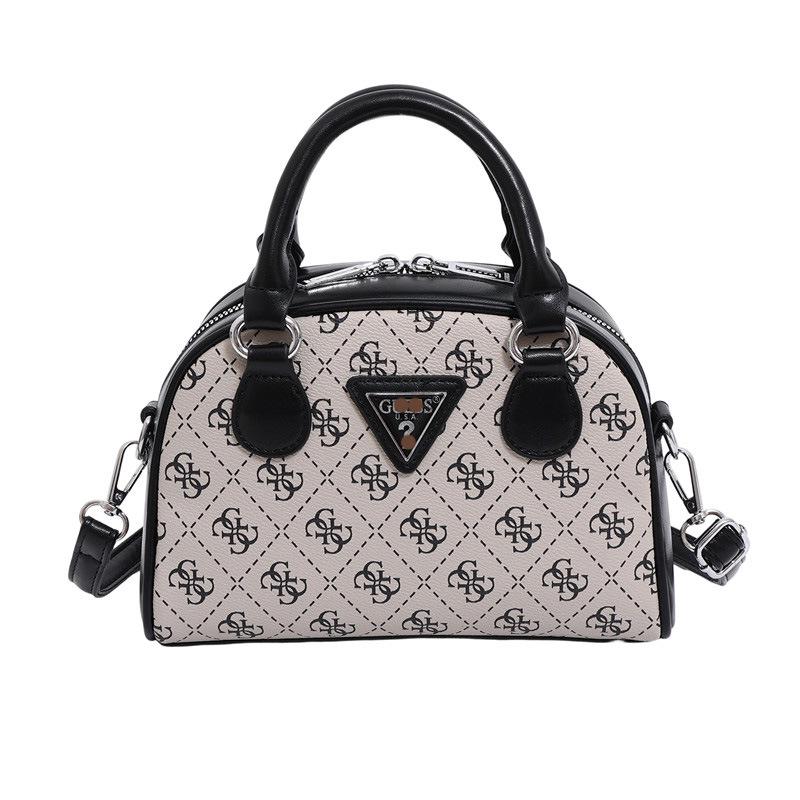 Women's 2025 Cross-border Printed Bowling Bag: European & American Style Versatile Crossbody Handbag