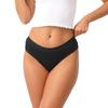 New Arrival Pure Cotton Women's Thong Underwear Low-Rise Sensual Briefs Ribbed Lace Trim