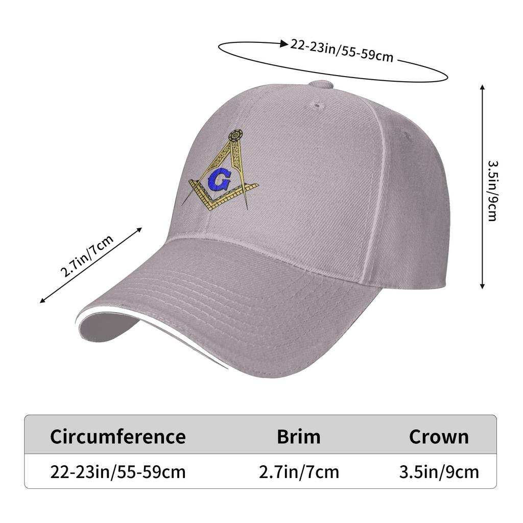 Summer Casual Baseball Cap Masonic Mason Freemasonry Running Hippie Hip Hop Hats For Couple Women Sun  Yk Cool Baseball Caps
