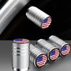 Aluminum Tire Valve Cap Set, Car Stem Cover - Proof 4 Piece Stem