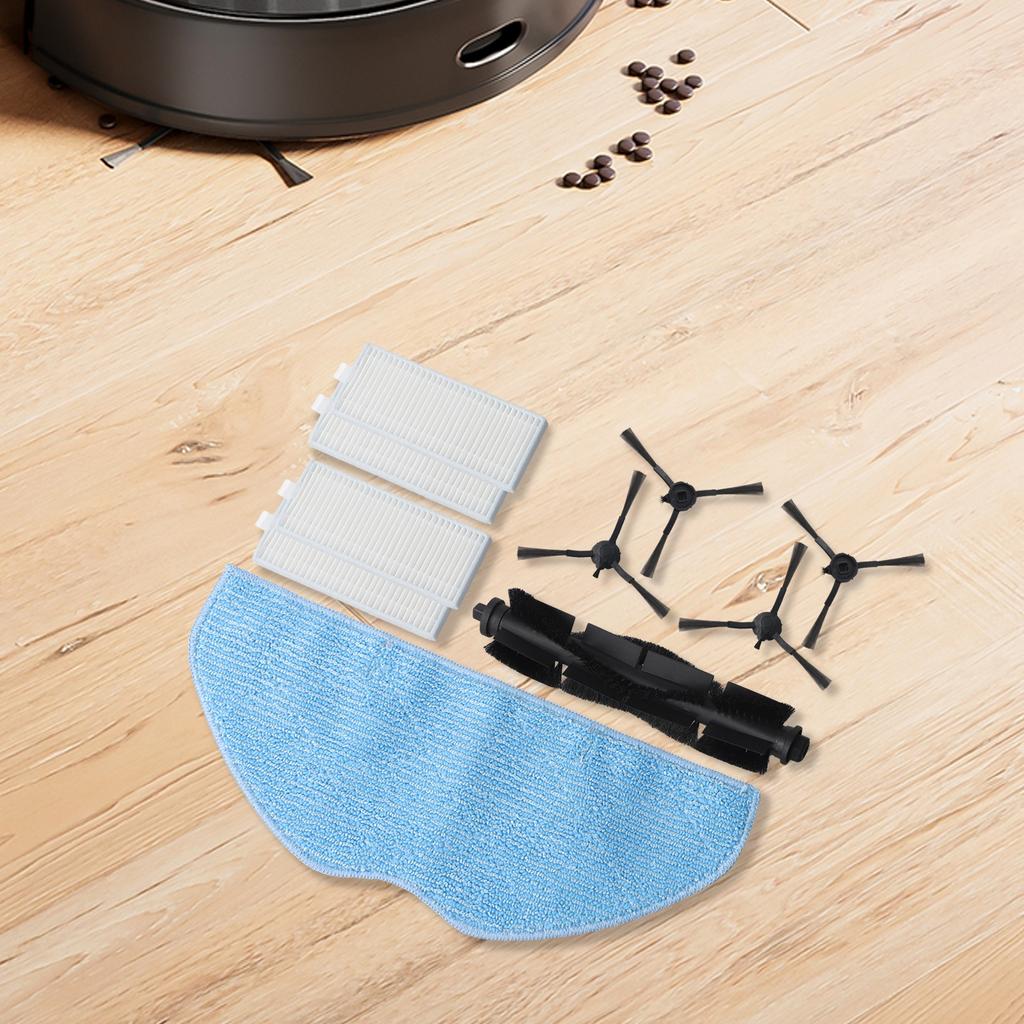 Main Brush Side Brushes Filter Mop Cloth Kit For For Homerun Serie 1111 XU1111/11 Robot Vacuum Cleaner Parts Accessories