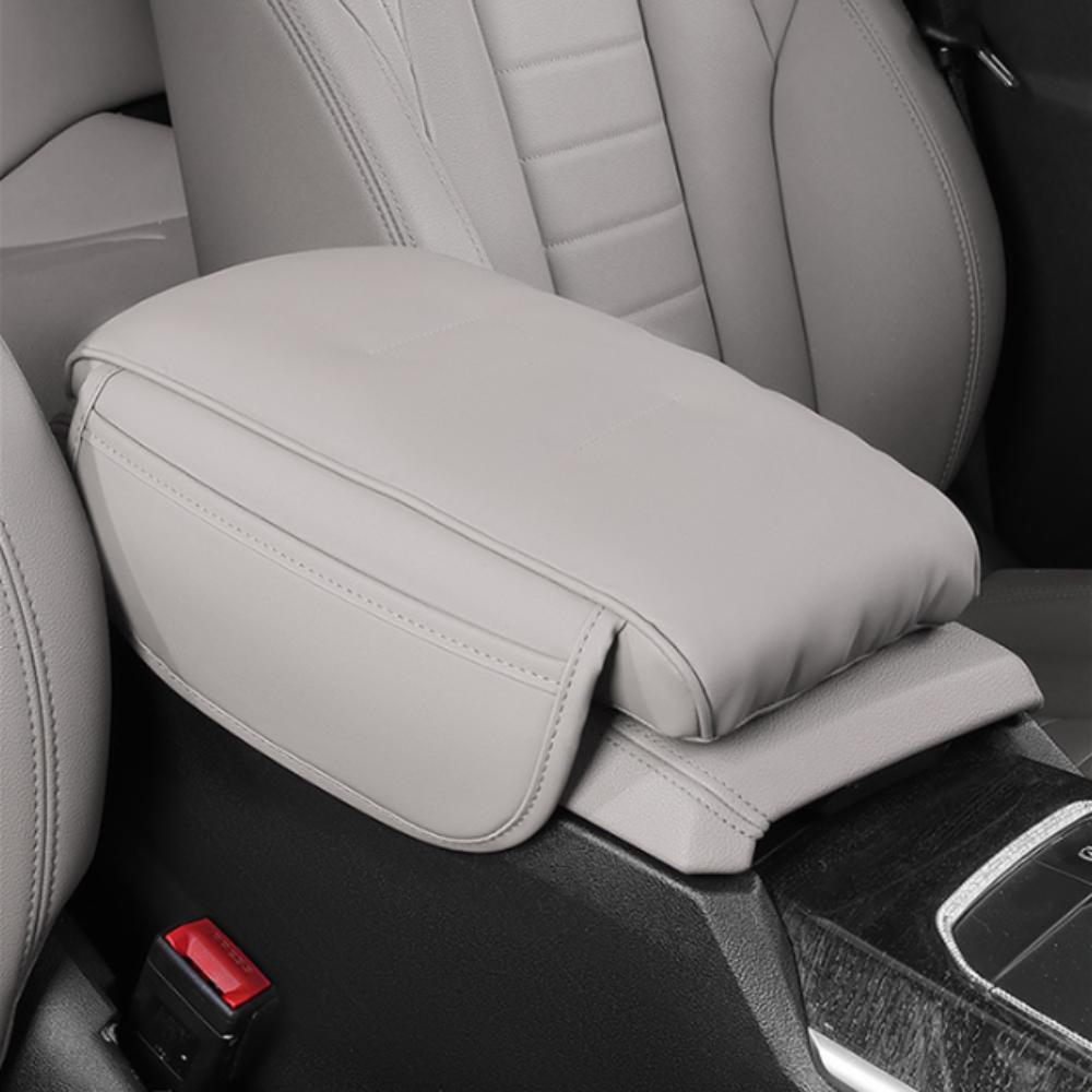 PU Leather Center Console Storage Luxury Style Armrest Pad Arm Rest Expander  Driving Comfort