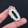 925 Sterling Silver Oval Iron Tiger Eye Stone Sister Anniversary Pendant Jewelry