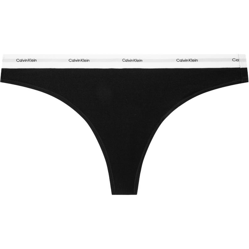

Calvin Klein Classic Jacquard Cotton Ribbed Stretch Thong Women underwear QD5357 XS