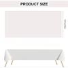 Desk Cloth Plastic Disposable Solid Color Rectangle Tablecloth Decor Covers Birthday Party Wedding Christmas Table Cover Wipe