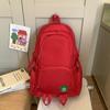 Men's Sports Backpack Women's Large Capacity Backpack Solid Color Student Schoolbag